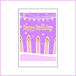 Birthday Card - Big Candles