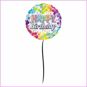 Floating Balloon - Birthday Colourful