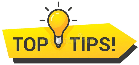 top tips sign small